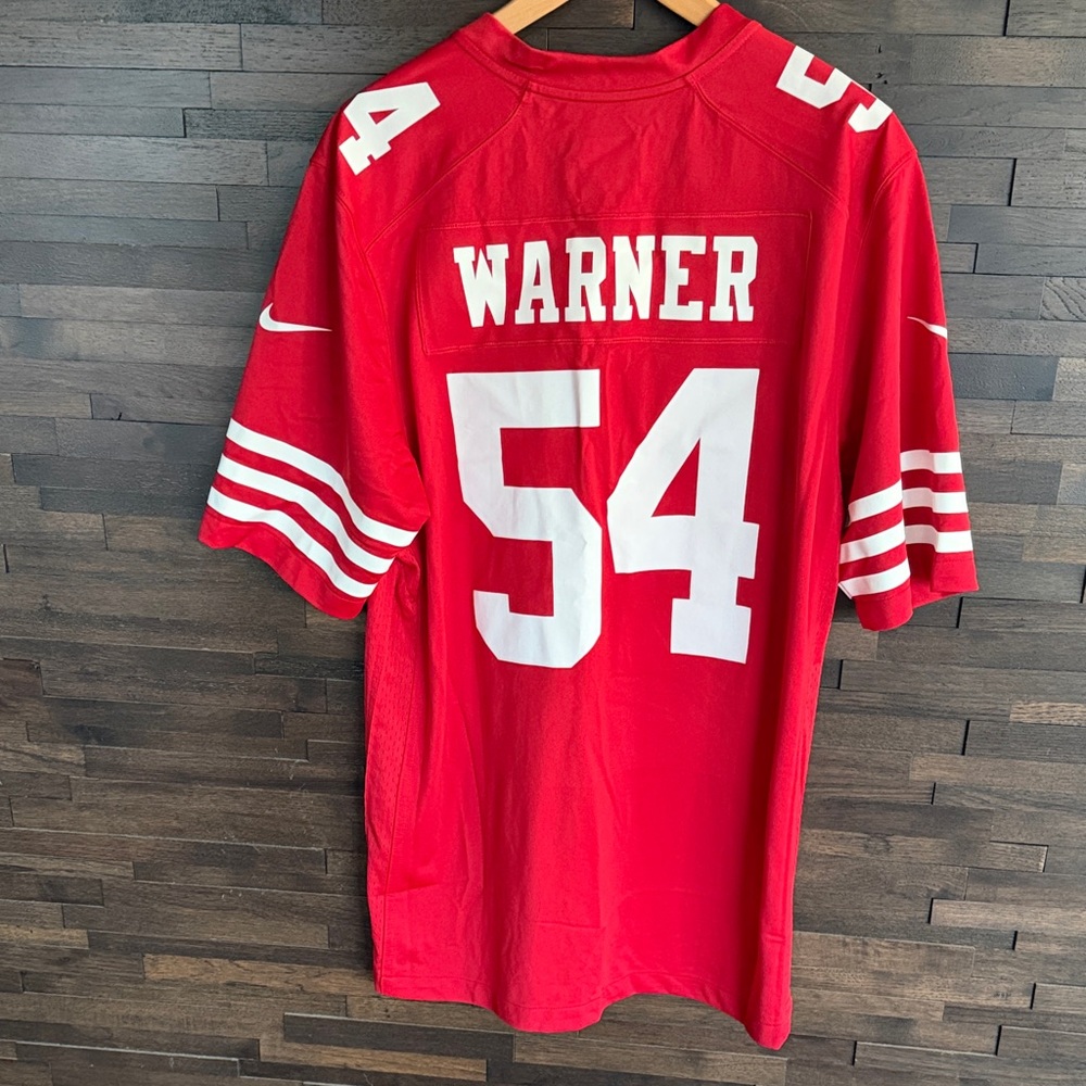 Red 49ers Football NFL original jersey t-shirt WARNER, ON SALE !!!
